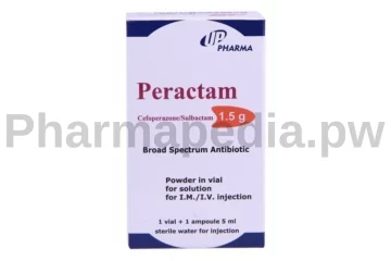بيراكتام 1.5 جم حقن مضاد حيوي Peractam vial
