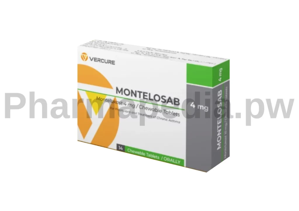 مونتيلوساب 4 مجم اقراص للمضغ للاطفال Montelosab 4 mg chewable tablets