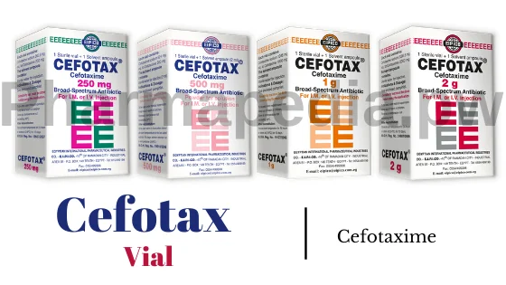 سيفوتاكس Cefotax فيال 250 و 500 مجم و 1  و 2 جم مضاد حيوي