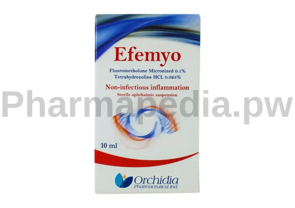 قطرة إفيميو Efemyo Eye Drops: الاستخدامات، الأضرار، وهل تحتوي على كورتيزون؟
