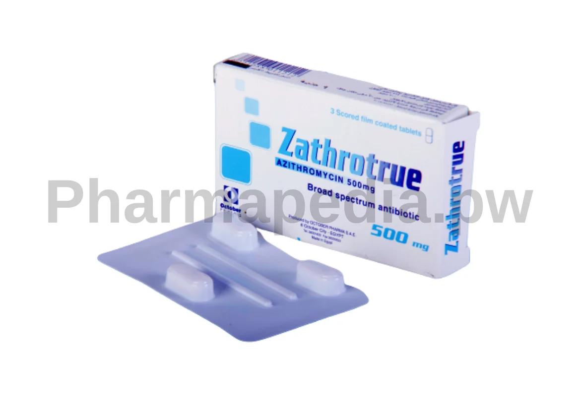 زاثروترو Zathrotrue اقراص مضاد حيوي 500 مجم