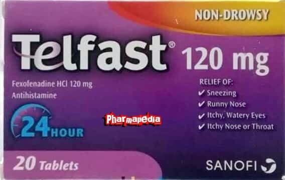 تلفاست 120 مجم اقراص لحساسية الأنف
