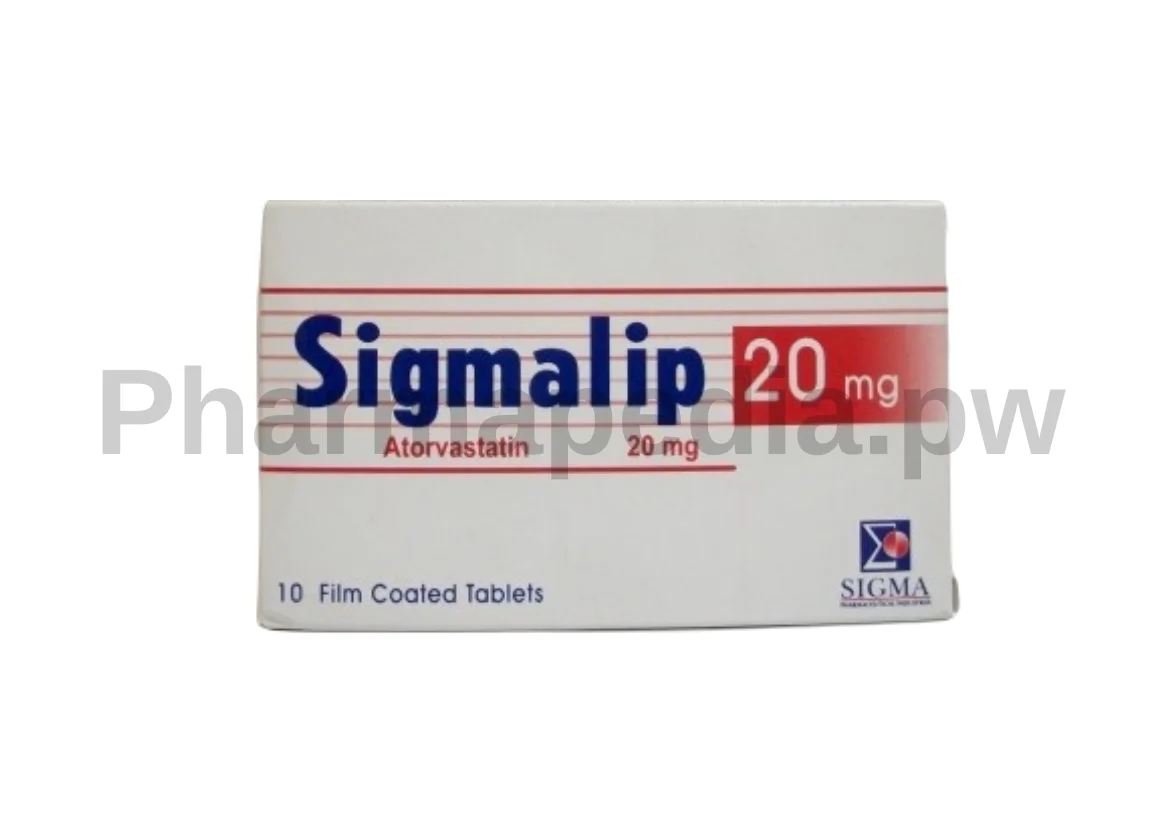 سيجماليب اقراص 20 مجم Sigmalip tab 20 mg