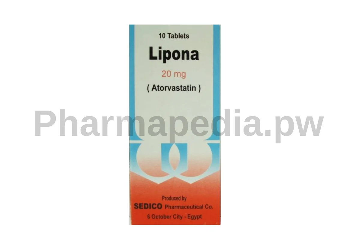 ليبونا اقراص 20 مجم Lipona tab 20 mg