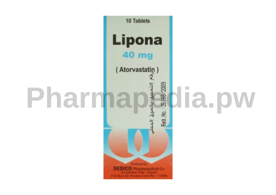 ليبونا اقراص 40 مجم Lipona tab 40 mg