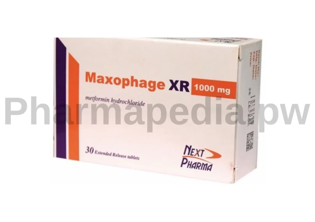 ماكسوفاج اكس ار اقراص 1000 مجم Maxophage XR tablets