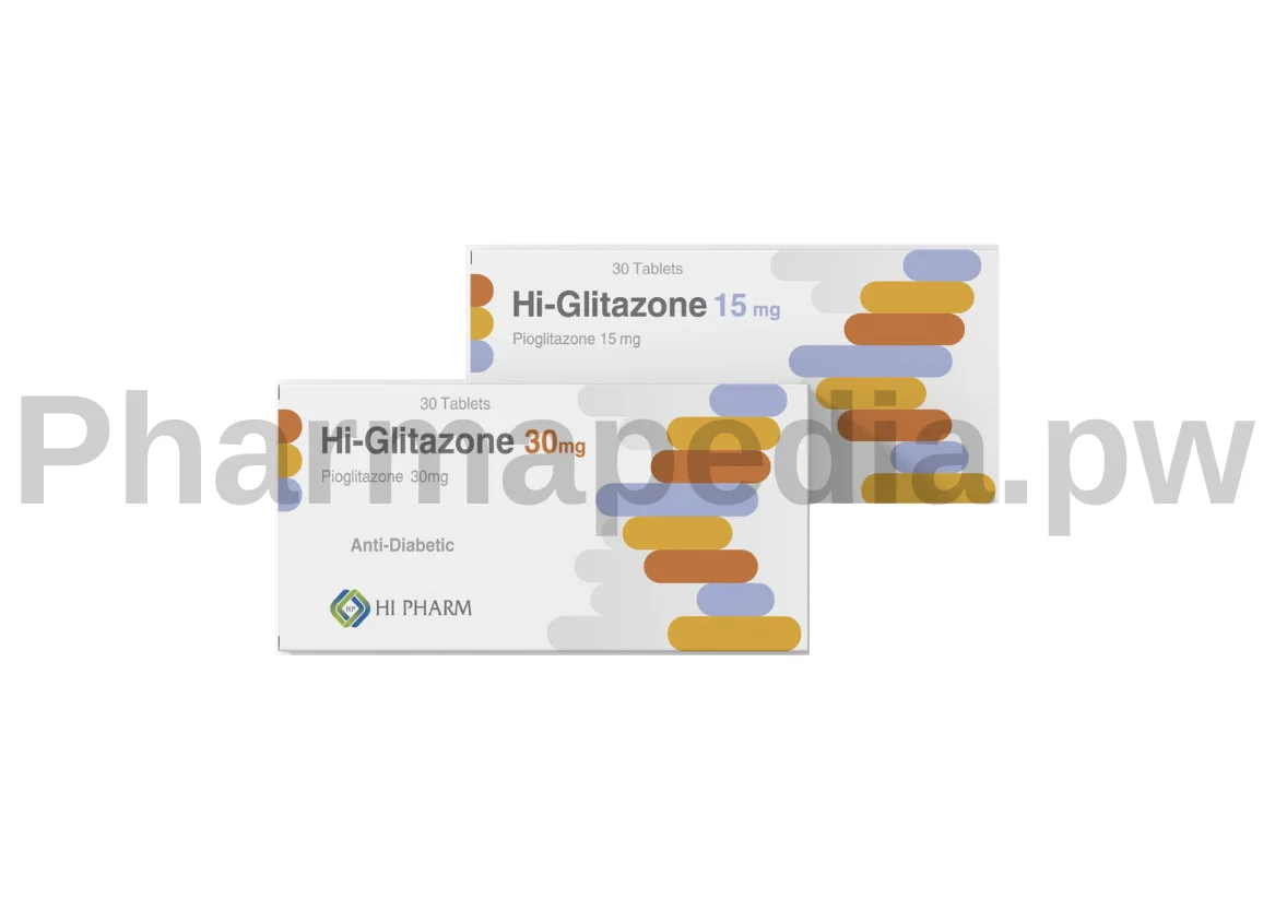 هاي جليتازون اقراص 15 او 30 مجم Hi-Glitazone tablets